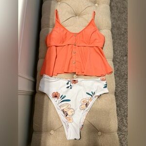 Cupshe Vibrant Orange Swimwear